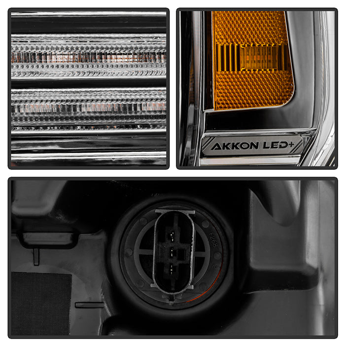 SPYDER Xtune 21-23 Ford F150 (Halogen Models) Full LED Headlights - Chrome (PRO-JH-FF15021-FLED-C) 9052606