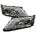 SPYDER xTune 10-12 Ford Fusion Projector Headlights - Light Tube DRL - Chrome (PRO-JH-FFU10-LB-C) 9041785