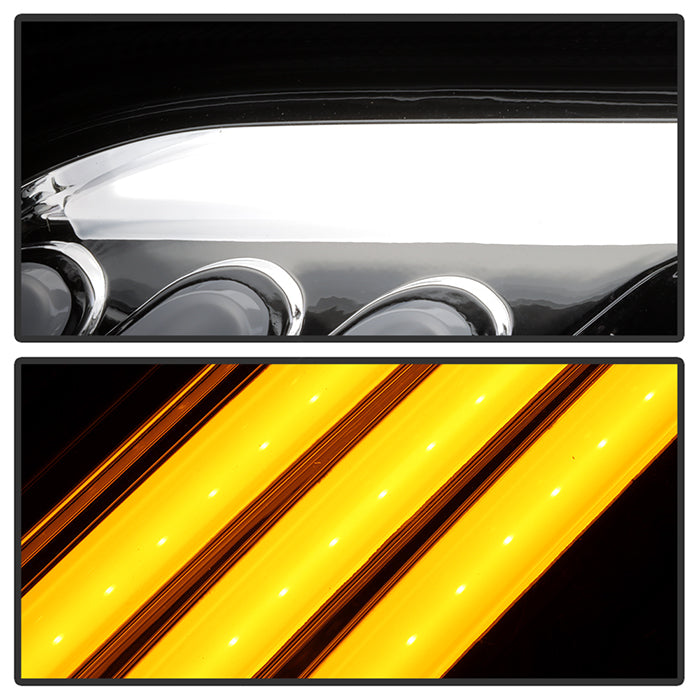 SPYDER xTune 10-12 Ford Fusion Projector Headlights - Light Tube DRL - Chrome (PRO-JH-FFU10-LB-C) 9041785
