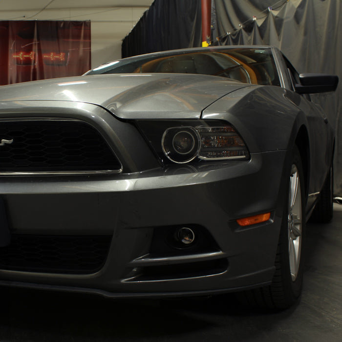 SPYDER xTune 10-14 Ford Mustang Halogen w/LED DRL Projector Headlights Black PRO-JH-FM10-LED-BK 9946271