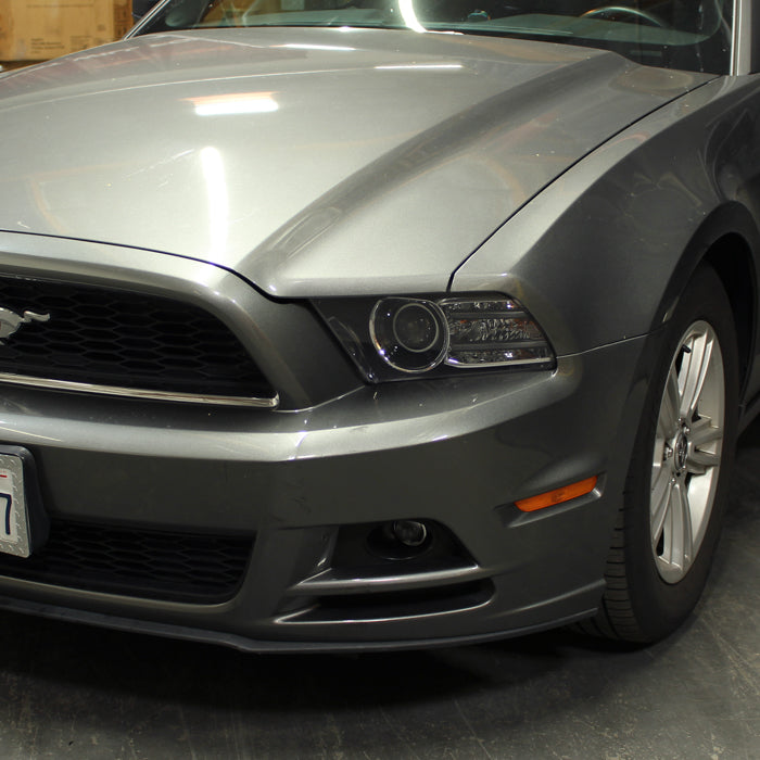 SPYDER xTune 10-14 Ford Mustang Halogen w/LED DRL Projector Headlights Black PRO-JH-FM10-LED-BK 9946271