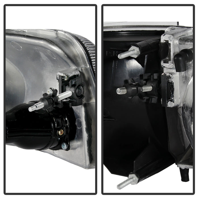 SPYDER Xtune Ford Ranger 93-97 Projector Headlights w/ Corner Lights Black PRO-JH-FR93-SET-BK 9029387