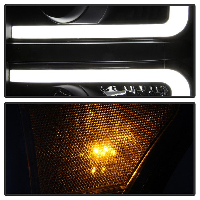 SPYDER Xtune Ford Super Duty 11-16 Projector Headlights Light Bar Drl Black PRO-JH-FS11-LBBRL-BK 9034923