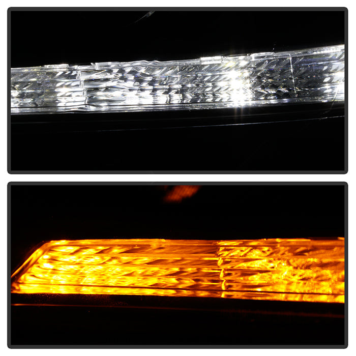 SPYDER xTune 13-15 Honda Accord LED Blue Start / Sequential Signal DRL Proj - Blk - PRO-JH-HA14-4D-SLED-BK 9944468