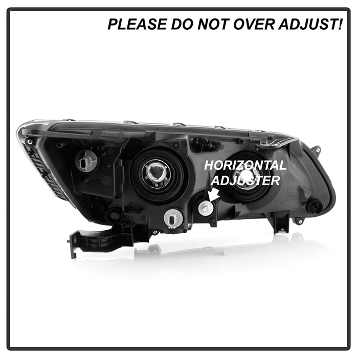 SPYDER xTune 13-15 Honda Accord LED Blue Start / Sequential Signal DRL Proj - Blk - PRO-JH-HA14-4D-SLED-BK 9944468