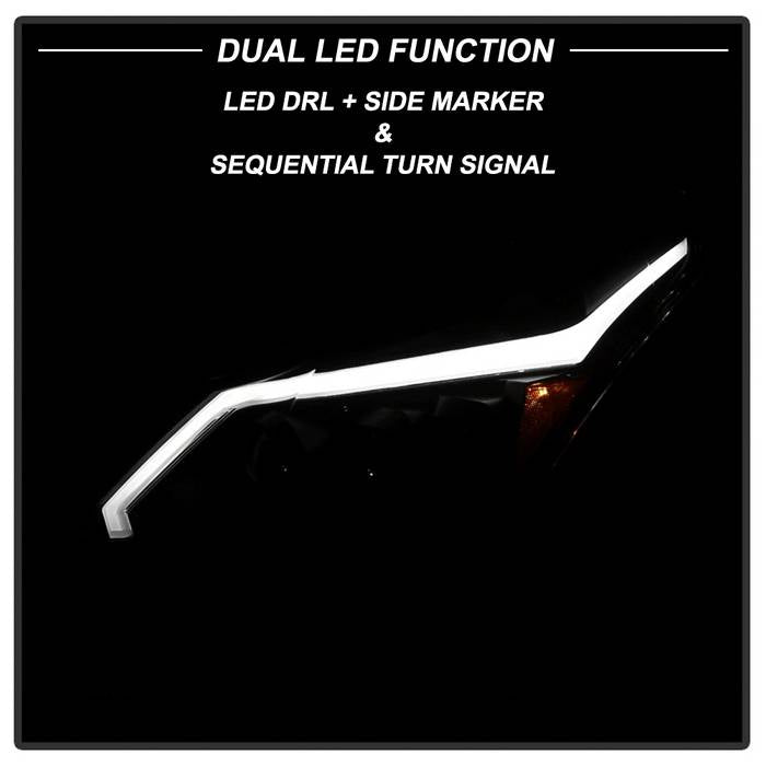 SPYDER xTune 10-13 Infiniti G37 (HID w/o Tech Pkg) Proj Headlights w/Signal - Blk (PRO-JH-IG3507-4D-LB-BK) 9043086