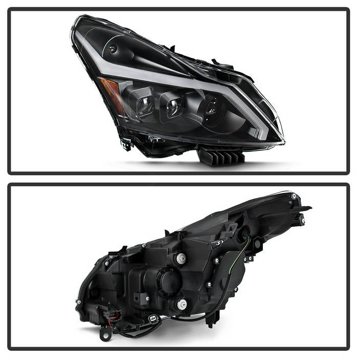 SPYDER xTune 10-13 Infiniti G37 (HID w/o Tech Pkg) Proj Headlights w/Signal - Blk (PRO-JH-IG3507-4D-LB-BK) 9043086
