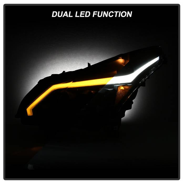 SPYDER xTune 10-13 Infiniti G37 (HID w/o Tech Pkg) Proj Headlights w/Signal - Blk (PRO-JH-IG3507-4D-LB-BK) 9043086