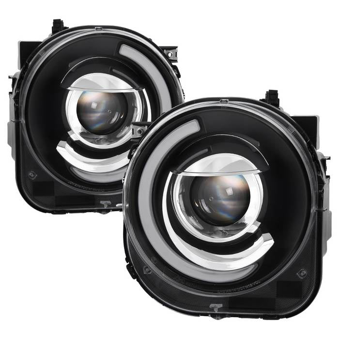 SPYDER xTune 15-17 Jeep Renegade Light Bar DRL Projector Headlights -Black (PRO-JH-JREN-LBDRL-BK) 9039720