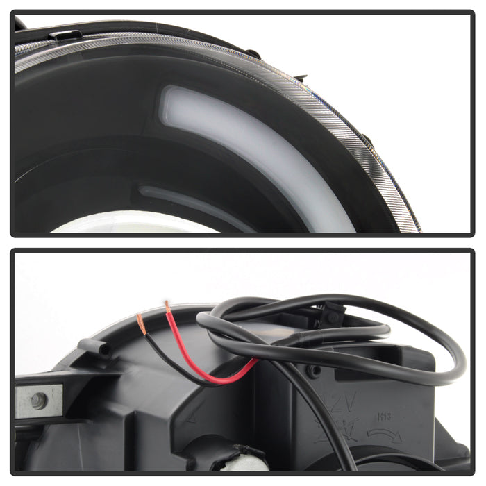 SPYDER xTune 15-17 Jeep Renegade Light Bar DRL Projector Headlights -Black (PRO-JH-JREN-LBDRL-BK) 9039720