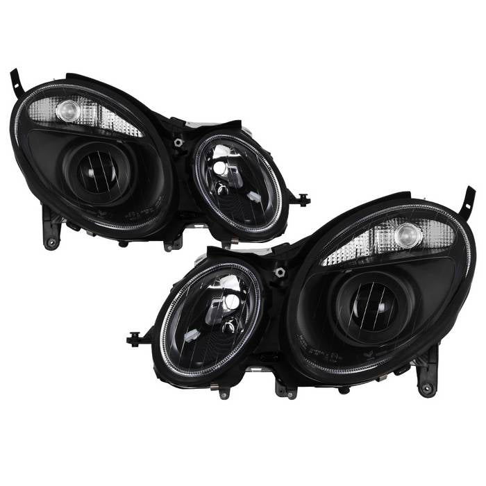 SPYDER xTune Mercedes Benz W211 E -Class E320 03-09 Projector Headlights - Black PRO-JH-MBW21103-BK 9036668
