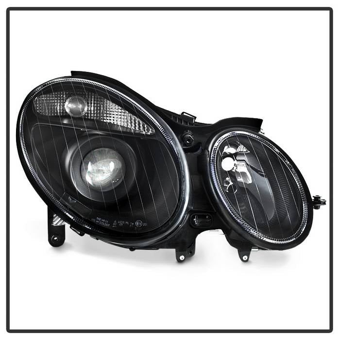 SPYDER xTune Mercedes Benz W211 E -Class E320 03-09 Projector Headlights - Black PRO-JH-MBW21103-BK 9036668
