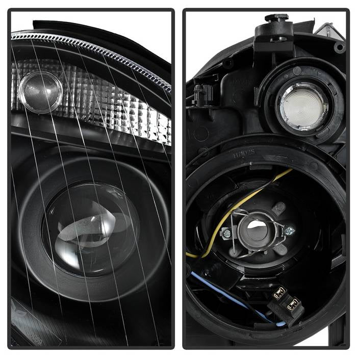 SPYDER xTune Mercedes Benz W211 E -Class E320 03-09 Projector Headlights - Black PRO-JH-MBW21103-BK 9036668