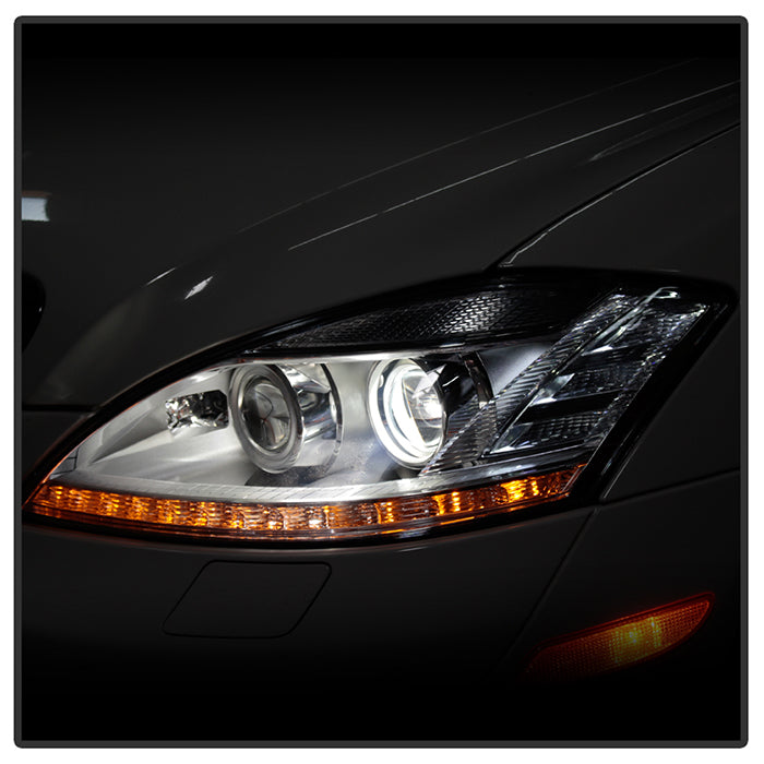 SPYDER xTune Mercedes Benz S-Class W221 LED Projector Headlights - Chrome (PRO-JH-MBW22107-HID-C) 9937064