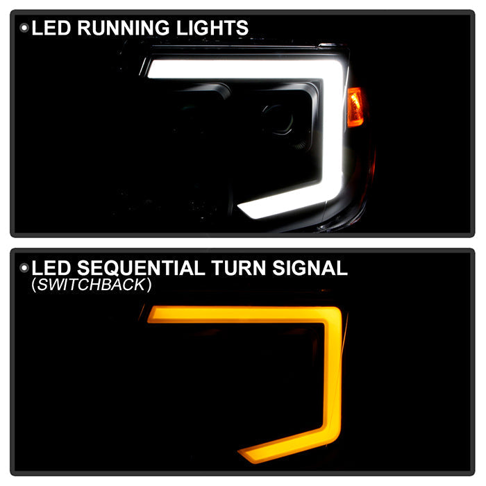 SPYDER xTune Nissan Frontier 09-20 Projector Headlights - Light Bar DRL - Black 9051395