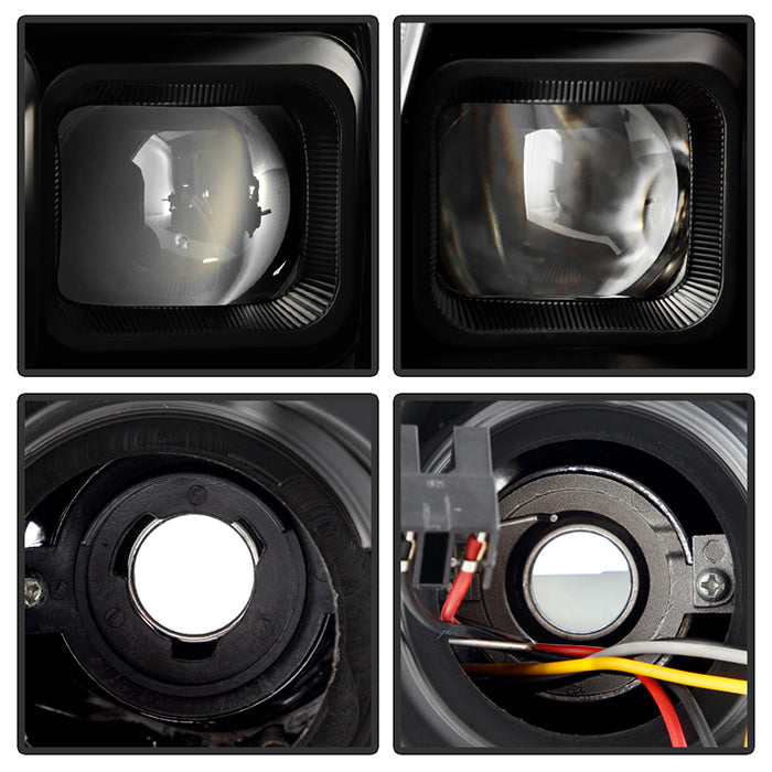SPYDER xTune Nissan Frontier 09-20 Projector Headlights - Light Bar DRL - Black 9051395