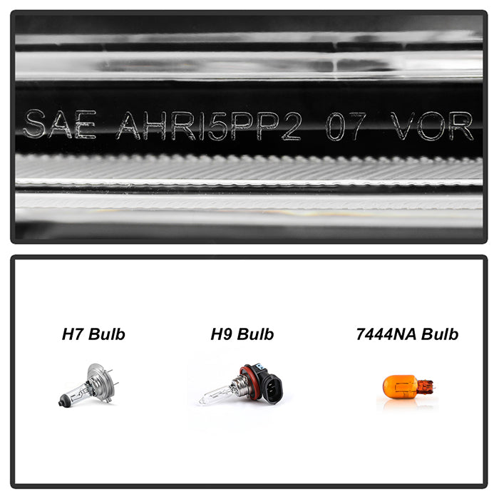 SPYDER xTune Nissan Frontier 09-20 Projector Headlights - Light Bar DRL - Black 9051395