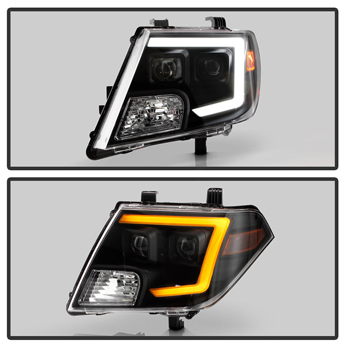 SPYDER xTune Nissan Frontier 09-20 Projector Headlights - Light Bar DRL - Black 9051395
