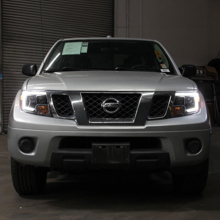 SPYDER xTune Nissan Frontier 09-20 Projector Headlights - Light Bar DRL - Black 9051395