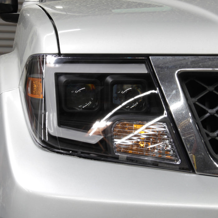 SPYDER xTune Nissan Frontier 09-20 Projector Headlights - Light Bar DRL - Black 9051395