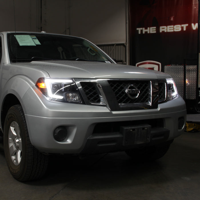 SPYDER xTune Nissan Frontier 09-20 Projector Headlights - Light Bar DRL - Black 9051395