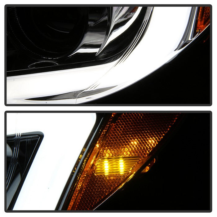 SPYDER xTune 06-07 Subaru WRX Projector Headlights - Halogen - Light Bar DRL - Chrome (PRO-JH-SWRX06-LB-C) 9041815