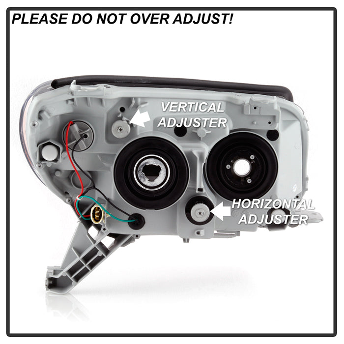 SPYDER Xtune Toyota 4Runner 06-09 LED Light Bar Projector Headlights 9046858