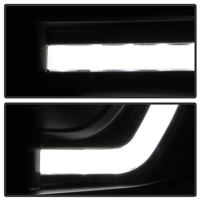 SPYDER xTune Toyota Tacoma 12-15 Headlights - Light Bar DRL - Black PRO-JH-TTA12-LBDRL-BK 9037542