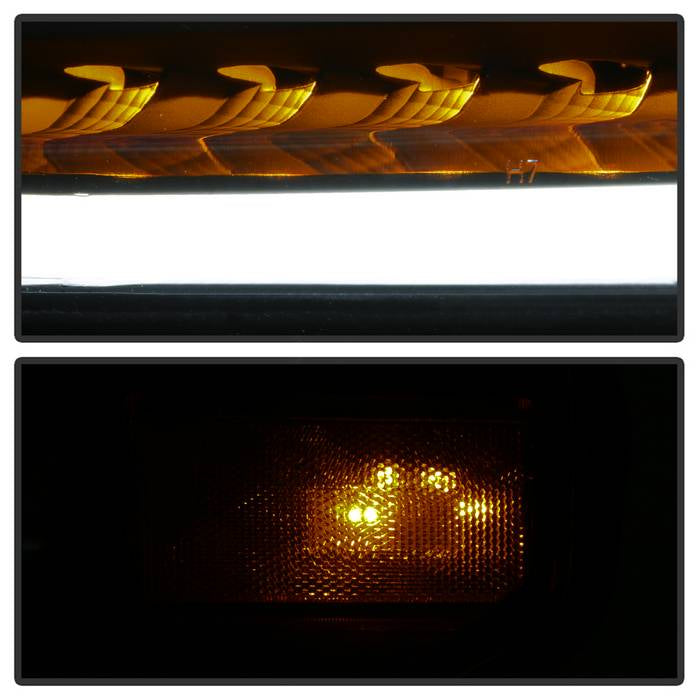 SPYDER xTune 14-17 Toyota Tundra DRL LED Light Bar Proj Headlights - Black Smoke (PRO-JH-TTU14-LB-BSM) 9043031