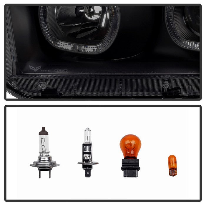 SPYDER Xtune Toyota Tundra 07-13 Projector Headlights Eliminates AFS LED Halo Smoked PRO-JH-TTUN07-CFB-BSM 9032318