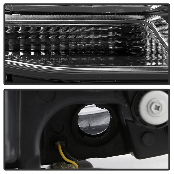 SPYDER xTune Volkswagen Jetta 11-14 Halogen Model Only DRL Projector Headlights - Black PRO-JH-VJ11-DRL-BK 9036675