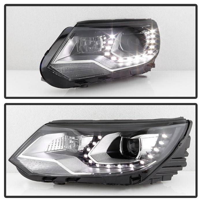 SPYDER VW Tiguan 12-17 LED/DRL Projector Headlights Chrome PRO-JH-VWT12-LED-C 9948527