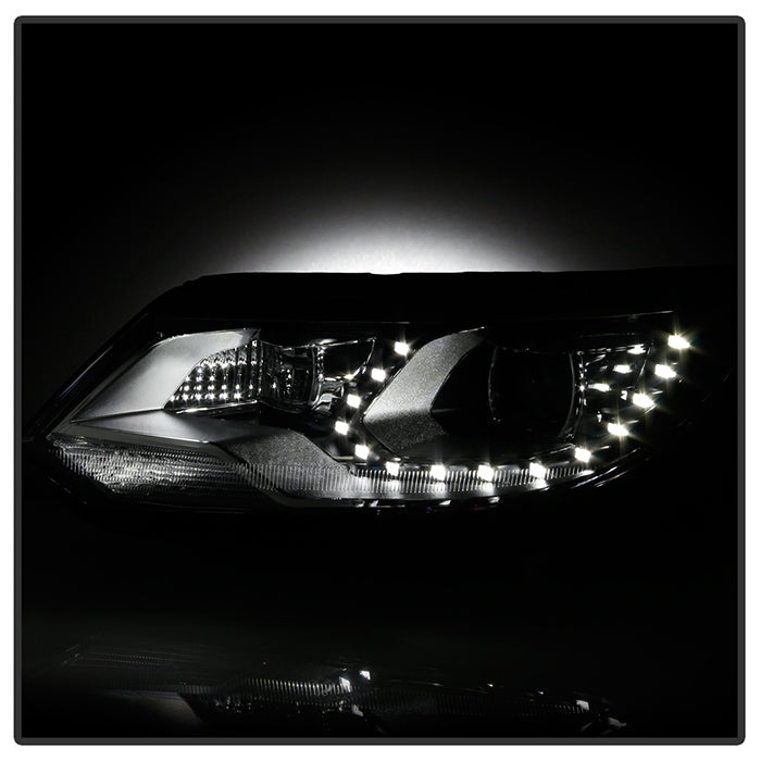 SPYDER VW Tiguan 12-17 LED/DRL Projector Headlights Chrome PRO-JH-VWT12-LED-C 9948527