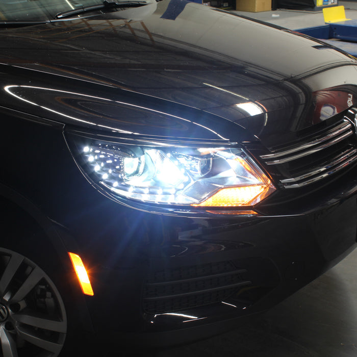 SPYDER VW Tiguan 12-17 LED/DRL Projector Headlights Chrome PRO-JH-VWT12-LED-C 9948527