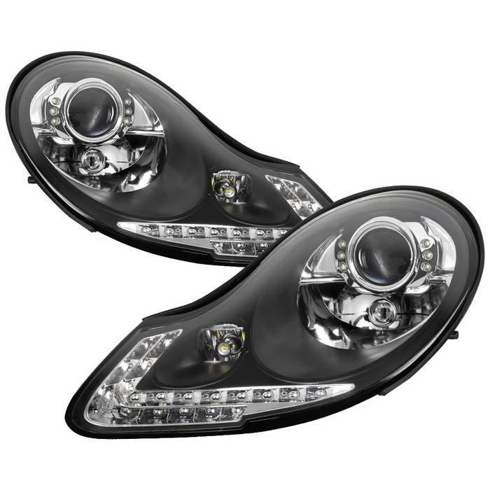 SPYDER xTune 97-04 Porsche Boxster 986 Projector Halogen Headlights - Black (PRO-ON-PBX98697-LED-BK) 9038747