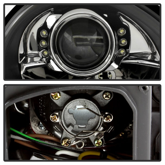 SPYDER xTune 97-04 Porsche Boxster 986 Projector Halogen Headlights - Black (PRO-ON-PBX98697-LED-BK) 9038747