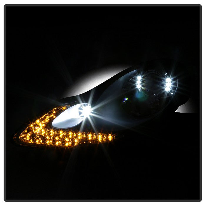 SPYDER xTune 97-04 Porsche Boxster 986 Projector Halogen Headlights - Black (PRO-ON-PBX98697-LED-BK) 9038747