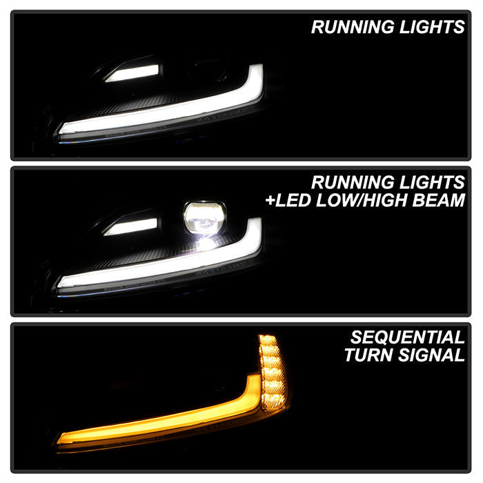 SPYDER Apex Series 05-13 Chevrolet C6 Corvette Hi Powered LED Module Headlights 5087959