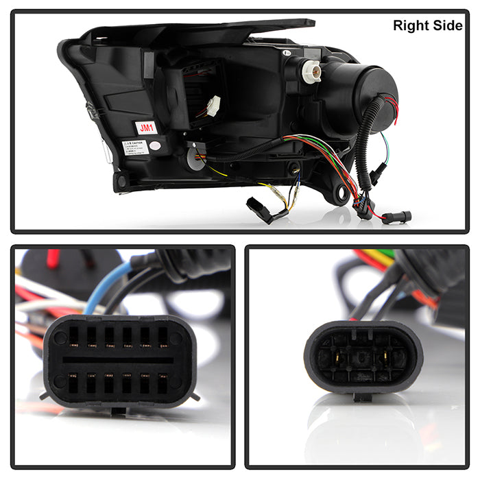 SPYDER 11-13 Dodge Durango (HID Model Only) Projector Headlights - Black PRO-YD-DDU11HIDSI-BK 5088680