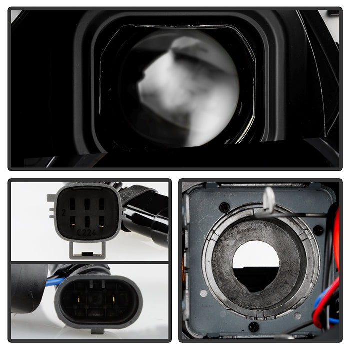 SPYDER 11-13 Dodge Durango (HID Model Only) Projector Headlights - Black PRO-YD-DDU11HIDSI-BK 5088680
