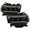 SPYDER 19-22 Dodge Ram 2500/3500 (Halogen Model Only) Proj. Headlights (PRO-YD-DR19HDHALAP-SEQ-BK) 5088604
