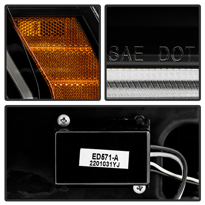 SPYDER 19-22 Dodge Ram 2500/3500 (Halogen Model Only) Proj. Headlights (PRO-YD-DR19HDHALAP-SEQ-BK) 5088604