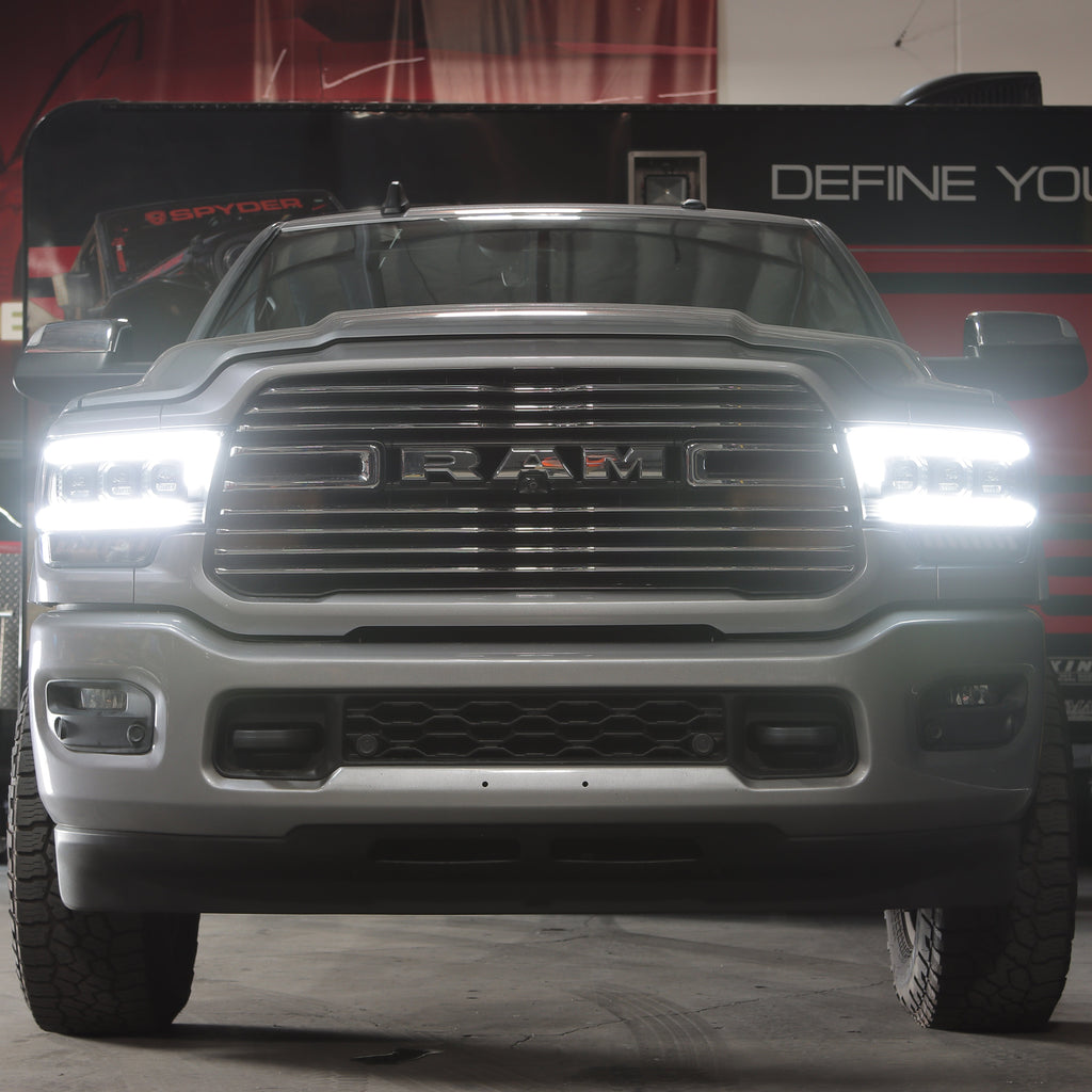 SPYDER 19-22 Dodge Ram 2500/3500 (Halogen Model Only) Proj. Headlights (PRO-YD-DR19HDHALAP-SEQ-BK) 5088604