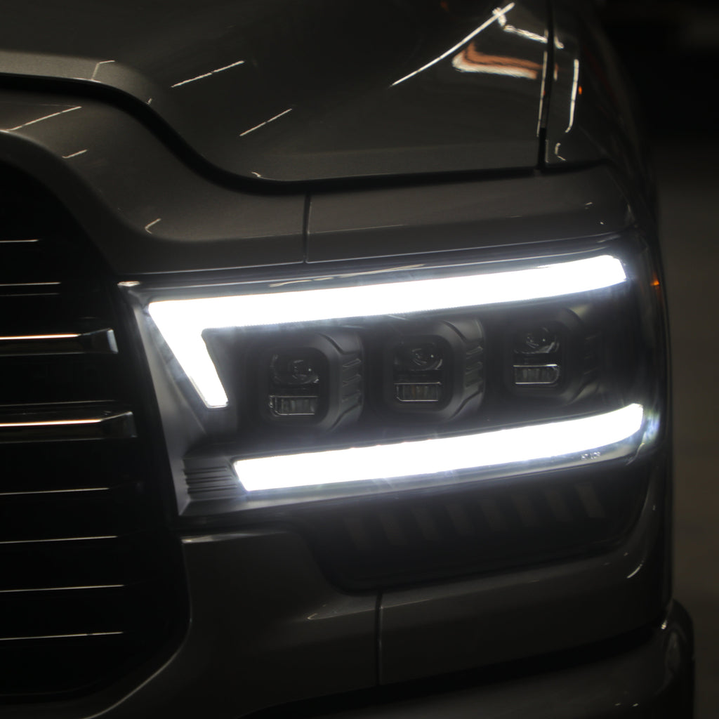 SPYDER 19-22 Dodge Ram 2500/3500 (Halogen Model Only) Proj. Headlights (PRO-YD-DR19HDHALAP-SEQ-BK) 5088604