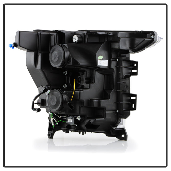 SPYDER Signature 20-21 Ford F150 (Halogen Model) Proj. Headlights - Black (PRO-YD-FF15021HALSI-BK) 5088703