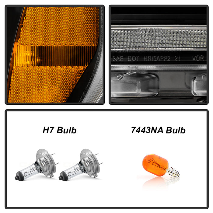 SPYDER Signature 20-21 Ford F150 (Halogen Model) Proj. Headlights - Black (PRO-YD-FF15021HALSI-BK) 5088703