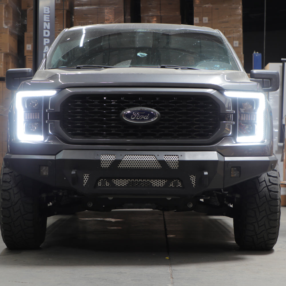 SPYDER Signature 20-21 Ford F150(Halogen Model) Proj. Headlights - Black(PRO-YD-FF15021HALSI-SEQ-BK) 5088710