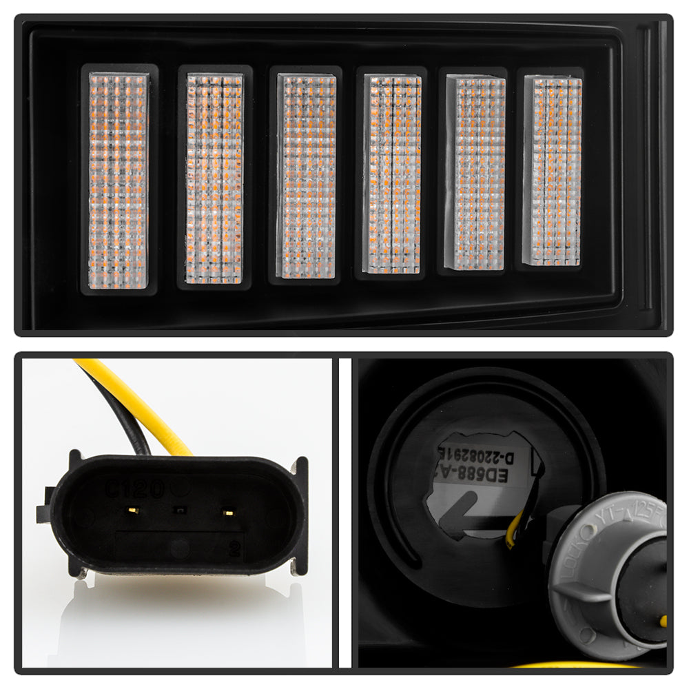 SPYDER Signature 20-21 Ford F150(Halogen Model) Proj. Headlights - Black(PRO-YD-FF15021HALSI-SEQ-BK) 5088710