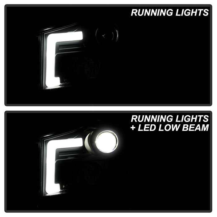 SPYDER 04-15 Nissan Titan High-Power LED Module Equipped Headlights - Black (PRO-YD-NTI04PL-BK) 5088406