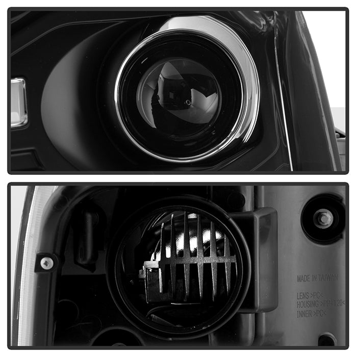 SPYDER 04-15 Nissan Titan High-Power LED Module Equipped Headlights - Black (PRO-YD-NTI04PL-BK) 5088406